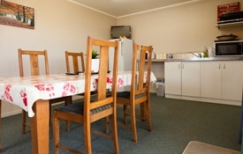 Miners' Cabins - guests share common kitchen and dining area