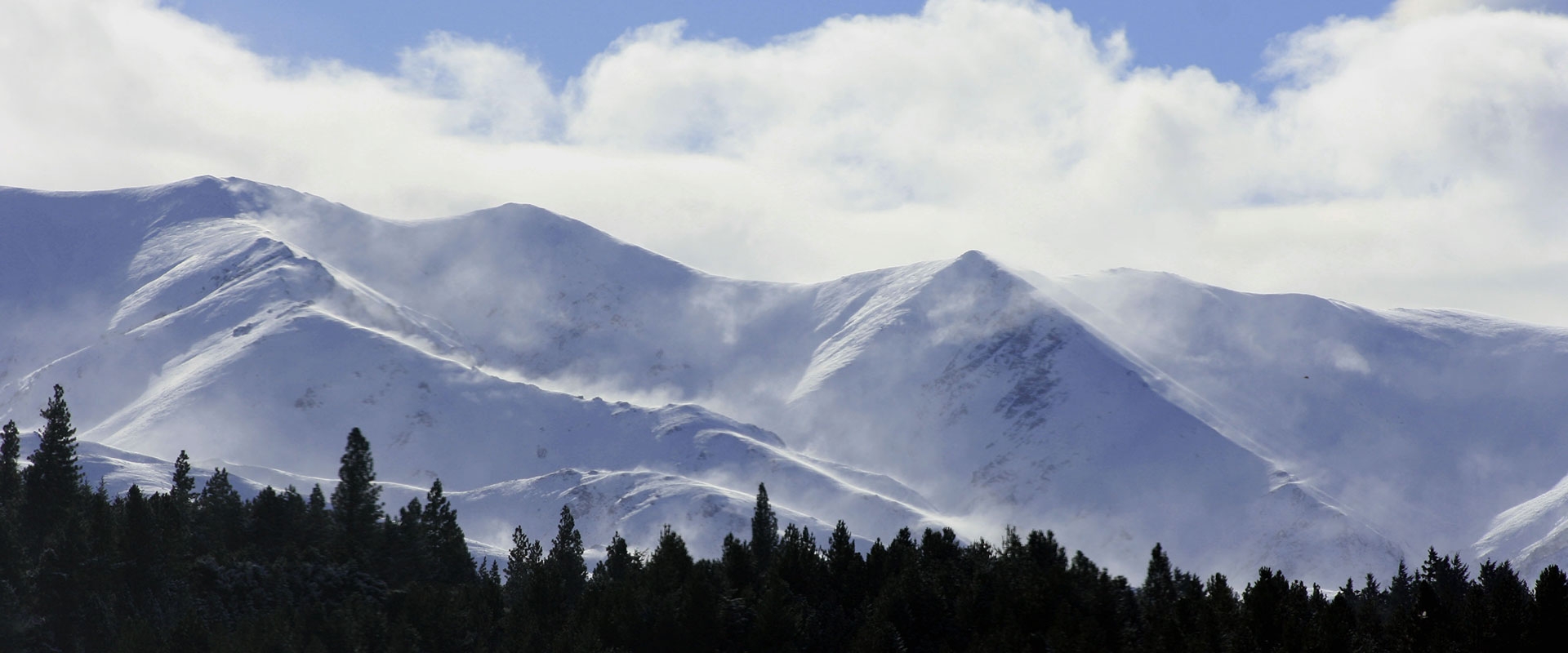 snowcapped hills